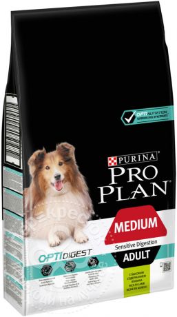 Сухой корм для собак Pro Plan Optidigest Medium Adult с ягненком 7кг