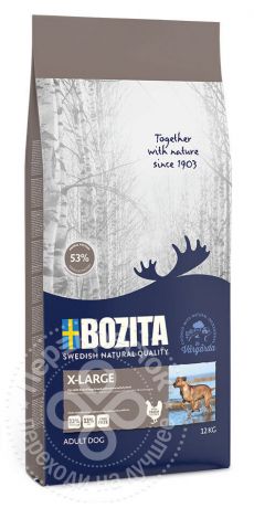 Сухой корм для собак Bozita X-Large для крупных пород 12кг