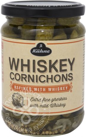 Корнишоны Kuhne Whiskey Cornichons 330г