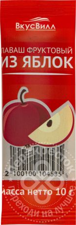 Лаваш фруктовый ВкусВилл из яблок 10г