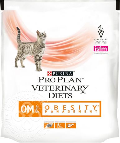 Сухой корм для кошек Pro Plan Veterinary Diets OM при ожирении 350г