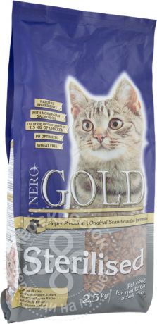 Сухой корм для кошек Nero Gold Super Premium Cat Sterilized 2.5кг