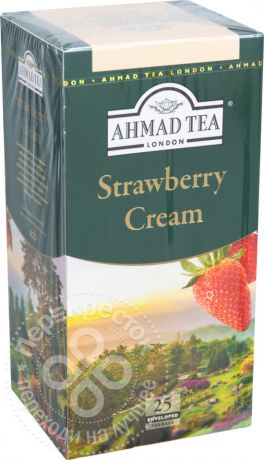 Чай черный Ahmad Tea Strawberry Cream 25 пак
