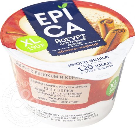 Йогурт Epica Яблоко-корица 4.8% 190г