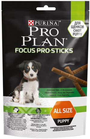 Лакомство для щенков Pro Plan Focus Pro Sticks Ягненок 126г