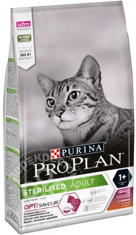 Сухой корм для кошек Pro Plan Sterilised Утка и Печень 1.5кг