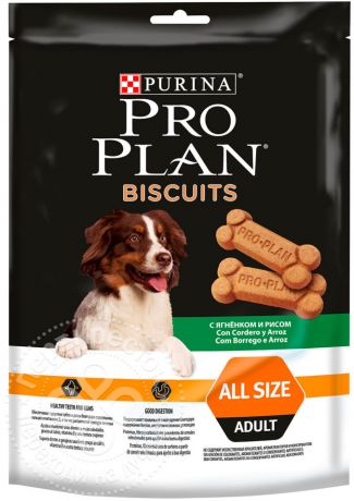 Лакомство для собак Pro Plan Biscuits Ягненок и рис 175г