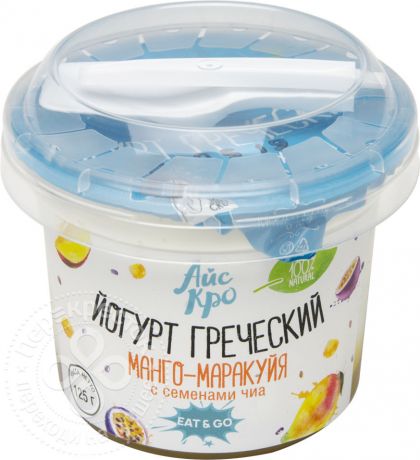 Йогурт Icecro Манго Маракуйя Чиа 3% 125г