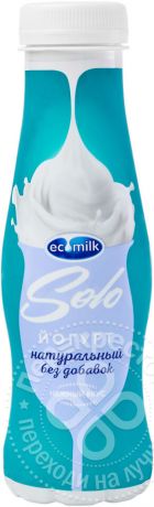 Йогурт питьевой Ecomilk Solo Натуральный 3.2% 290г