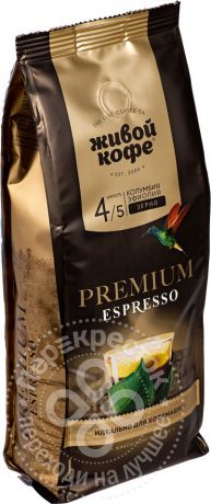 Кофе в зернах Живой Кофе Espresso Premium 500г