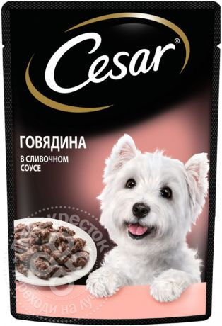 Корм для собак Cesar говядина в сливочном соусе 85г