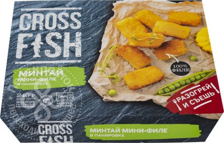 Минтай Cross Fish мини-филе в панировке 240г