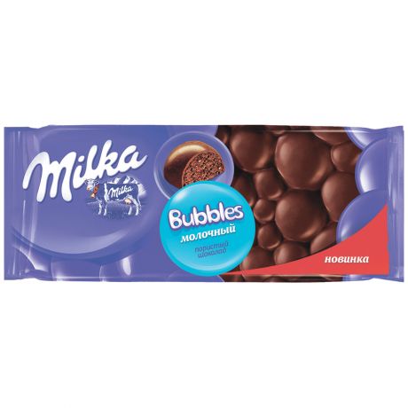 Милка Шоколад молочный пористый Milka