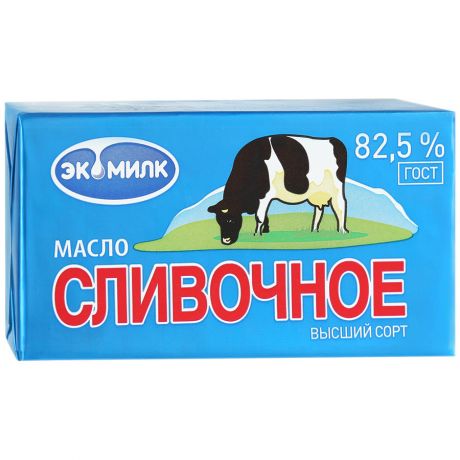 Экомилк БЗМЖ Масло Сливочное 82.5% Экомилк