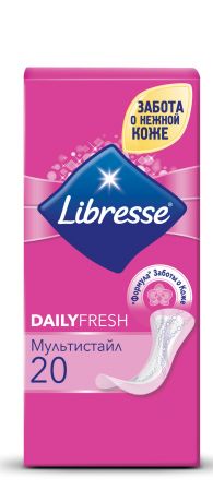 Либресс Прокладки ежедневные Libresse DailyFresh Multistyle 20 шт