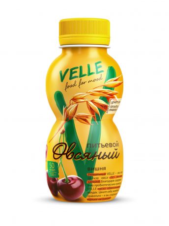 Велле Продукт овсяный питьевой с вишней Velle