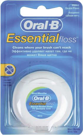 БЕЗ БРЭНДА Нить зубная Essential floss мятная OralB