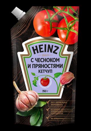 Хайнц Кетчуп с чесноком и пряностями Heinz