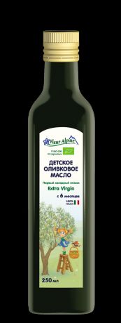 Fleur Alpine Оливковое масло детское Fleur Alpine Extra Virgin, с 6 месяцев, 250 мл