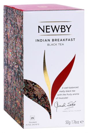 БЕЗ БРЭНДА Чай черный Английский Завтрак 25 пакетиков Newby