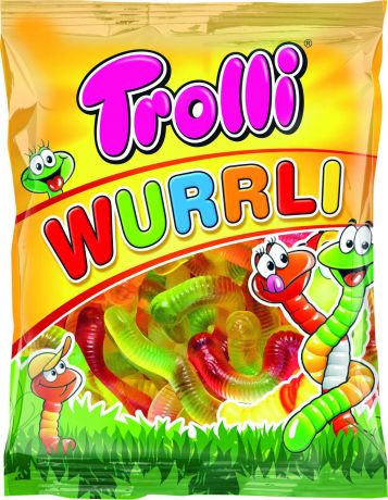 Trolli Мармелад жевательный вкус фруктов Червячки Trolli