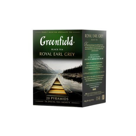Гринфилд Чай роял эрл грей 20 пирамидок Greenfield