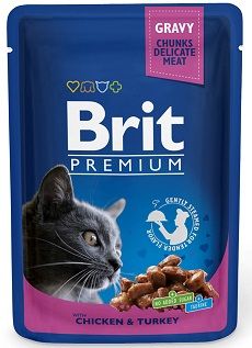 Brit Корм для кошек курица/индейка Brit Premium
