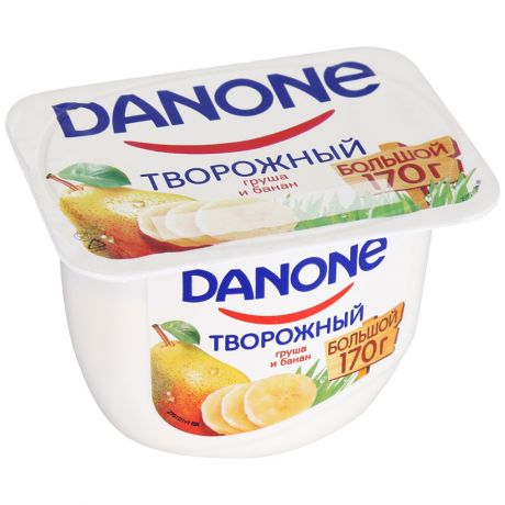 Данон БЗМЖ Творог груша/банан 3.6% Danone