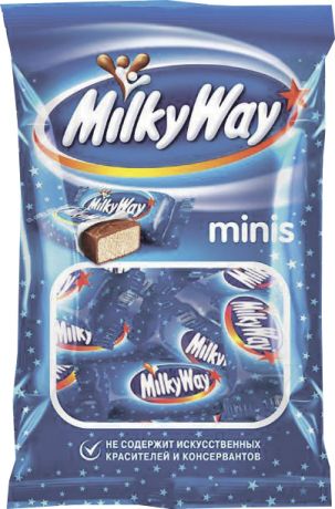 Милки Вей Батончики шоколадные minis Milky way