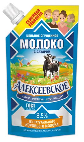 Алексеевское БЗМЖ Молоко цельное сгущенное 8.5% Алексеевское