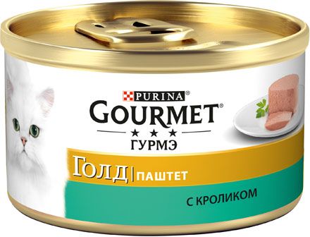 Gourmet Корм для кошек паштет с кроликом Gourmet Gold