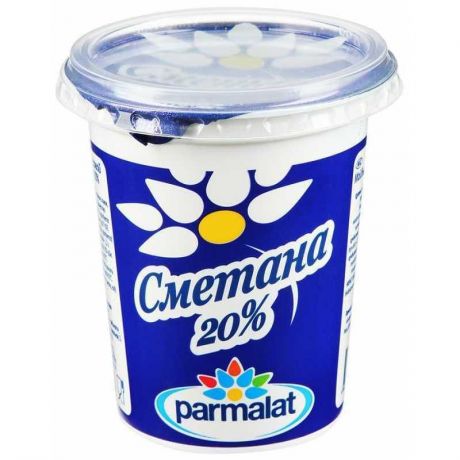 Мелеузовский МК БЗМЖ Сметана 20% Parmalat