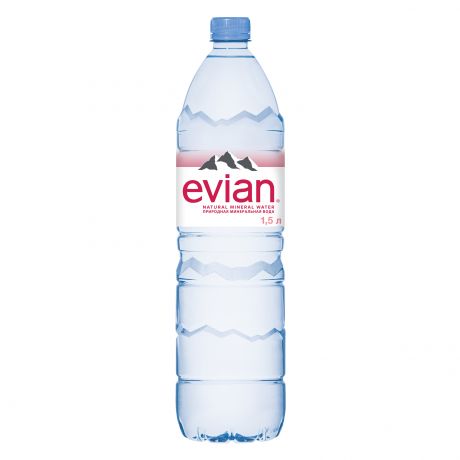 Эвиан Вода минеральная Evian 1.5л ПЭТ