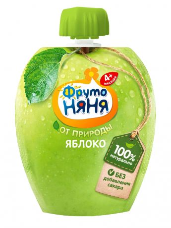 Фруто Няня Пюре яблочное натуральное ФрутоНяня