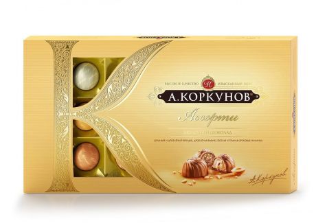 Коркунов Набор конфет молочный с цельным лесным орехом Коркунов