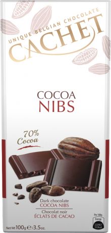 БЕЗ БРЭНДА Шоколад темный c карамелью/кусочками какао Cachet