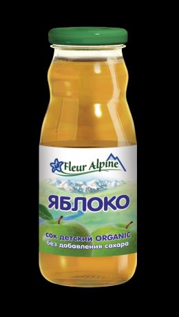 Fleur Alpine Сок детский осветленный Fleur Alpine яблочный, с 4 месяцев, 200 мл