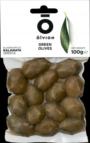 БЕЗ БРЭНДА Оливки зеленые вакуум Olvion