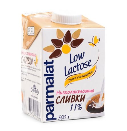 БЕЗ БРЭНДА БЗМЖ Сливки 11% питьевые низколактозные ультрапаст Parmalat