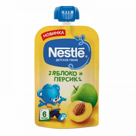 Nestle Пюре Nestle яблоко персик, 90г
