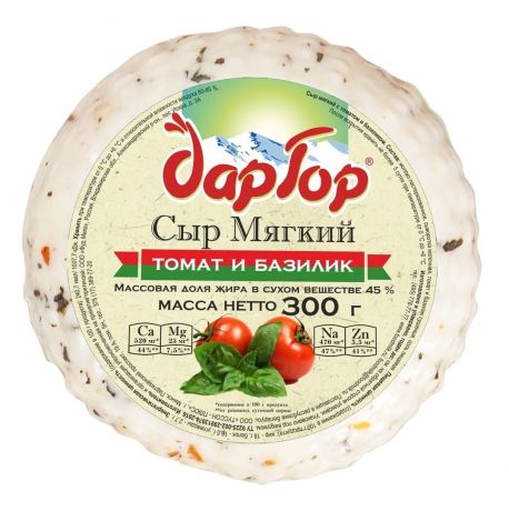 Дар гор БЗМЖ Сыр мягкий с томатом и базиликом Дар Гор