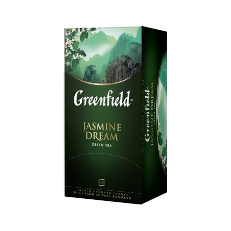 Гринфилд Чай зеленый Жасмин Дрим 25 пакетиков Greenfield