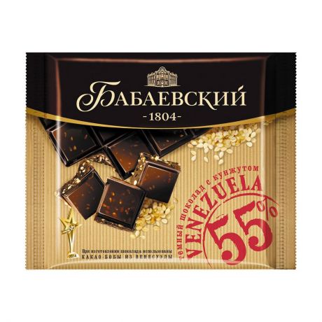 Бабаевский Шоколад темный Venezuela с кунжутом Бабаевский