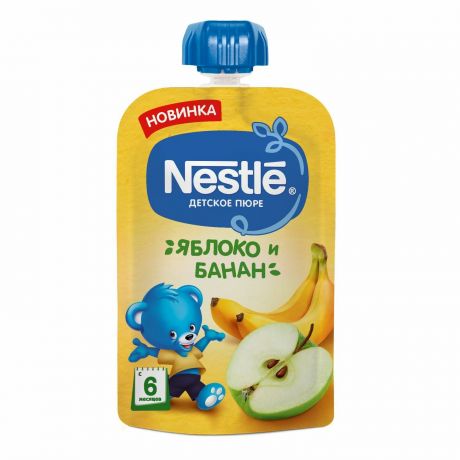 Nestle Пюре Nestle яблоко-банан, 90г