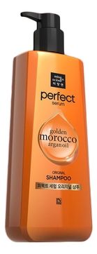 Mise en Scene Шампунь Perfect Serum Shampoo Golden Morocco Argan Oil для Поврежденных Волос, 680 мл