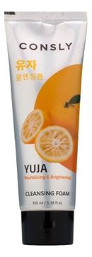 Consly Пенка Yuja Revitalizing Creamy Cleansing Foam Витаминизирующая Кремовая для Умывания с Экстрактом Юдзу, 100 мл