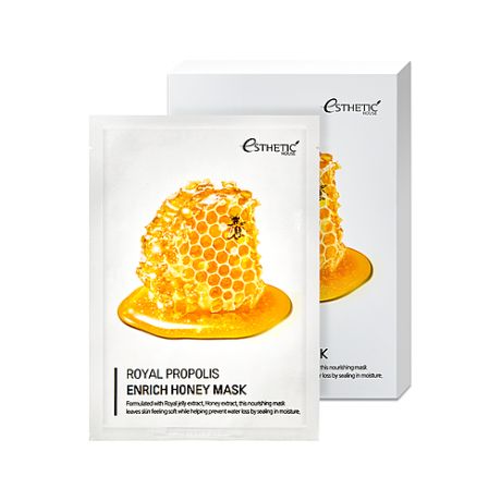 Esthetic House Маска Royal Propolis Enrich Honey Mask Тканевая Мед и Прополис, 25 мл