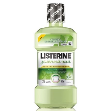 LISTERINE Ополаскиватель для Полости Рта Зеленый Чай, 250 мл