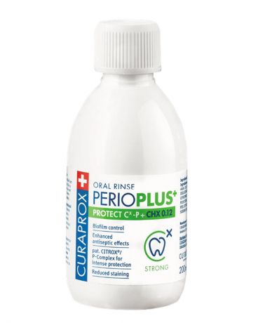 Curaprox Жидкость - Ополаскиватель Perio Plus Protect, с Содержанием Хлоргексидина 0,12%, 200 мл