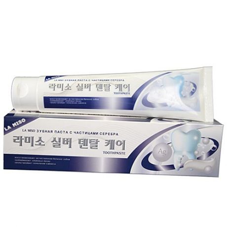 La Miso Паста Silver Dental Care Toothpaste Зубная с Частицами Серебра, 150г